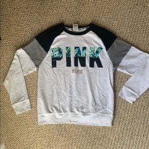 PINK Tropical Crewneck